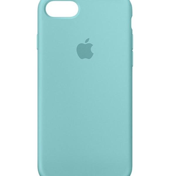 capa para iphone 7 em silicone azul claro - apple