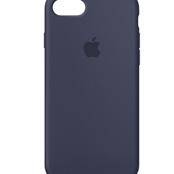 capa para iphone 7 em silicone azul marinho - apple