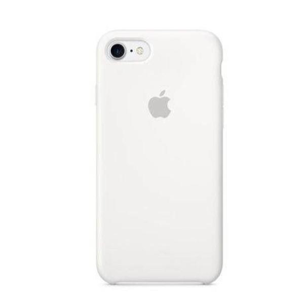 capa para iphone 7 silicone case - branco