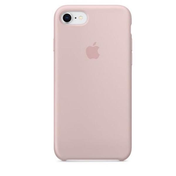 capa para iphone 7 silicone case - rosa