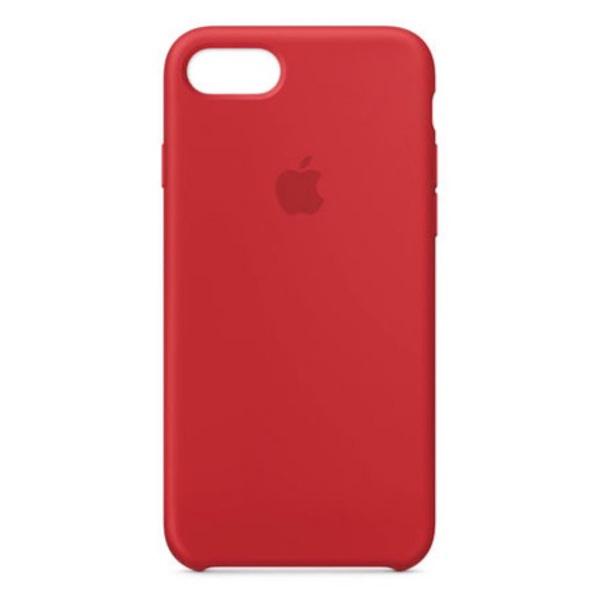 capa para iphone 7 silicone case - vermelho