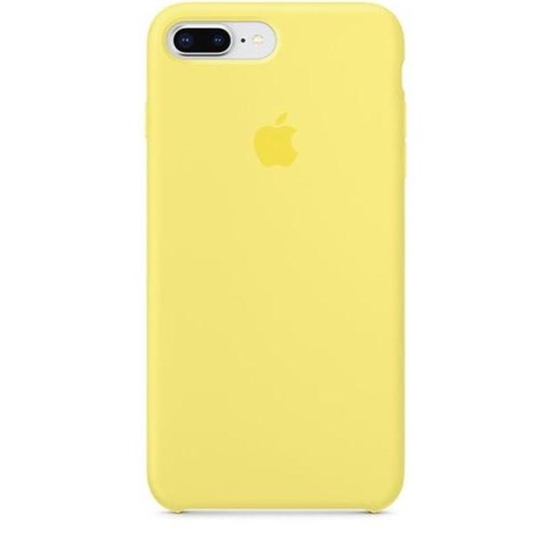 capa para iphone 7/8 plus em silicone amarelo apple