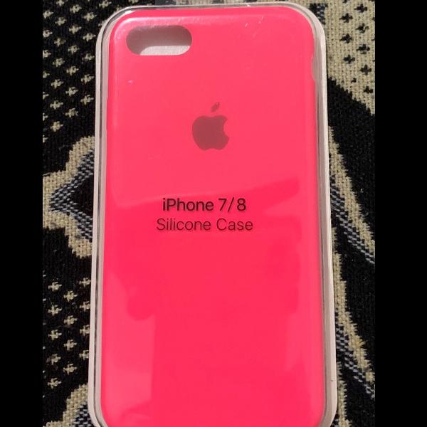 case de silicone aveludada por dentro iphone 7/8 tamanho