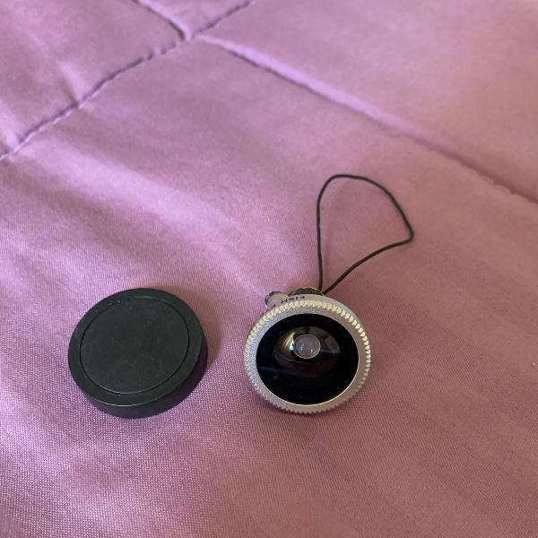 chaveiro de lente fisheye para celular 180 graus