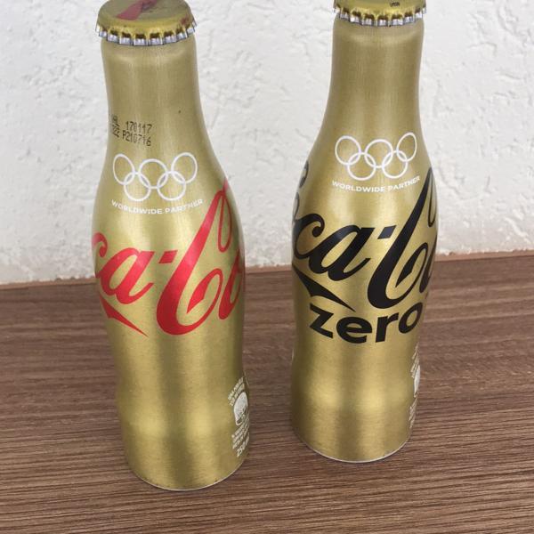 coca-cola de alumínio rio 2016 jogos olímpicos. par de