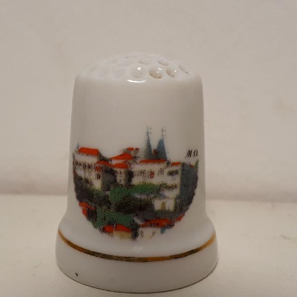 dedal português porcelana souvenir para colecionadores