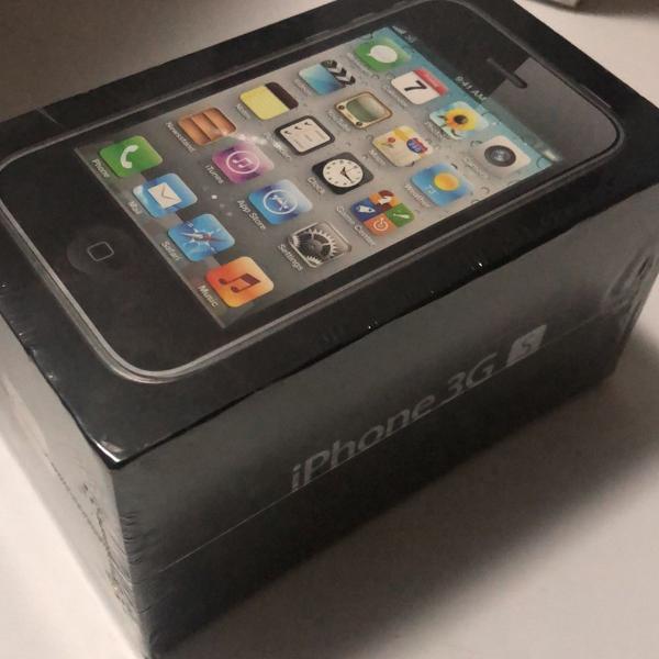 iphone 3gs, black 8g lacrado - item de colecionador