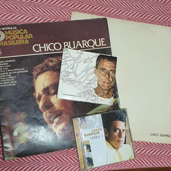 kit 02 lps e 02 cds chico buarque