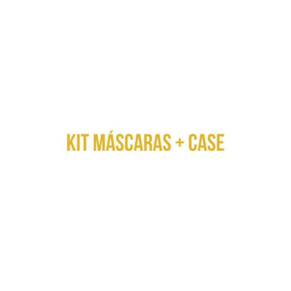 kit máscaras + case