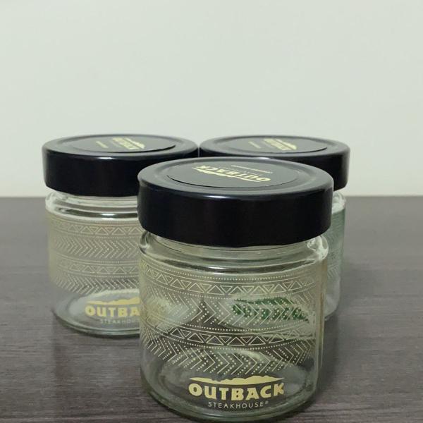 kit potes de vidro outback