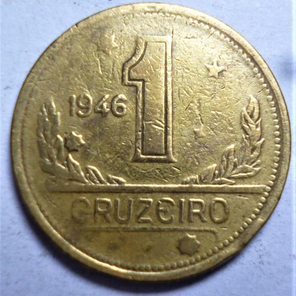 moeda de um cruzeiro brasileiro