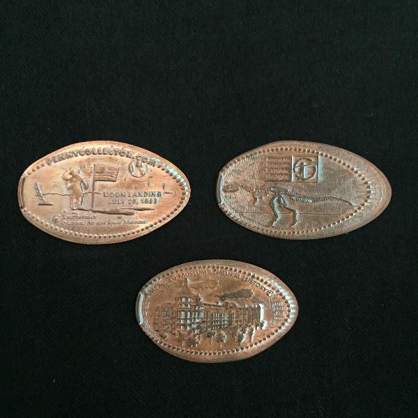 moedas feitas de um centavo dos eua