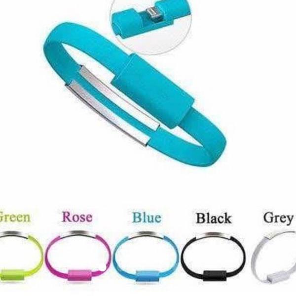 pulseira cabo usb lightening para iphone ipad ipod