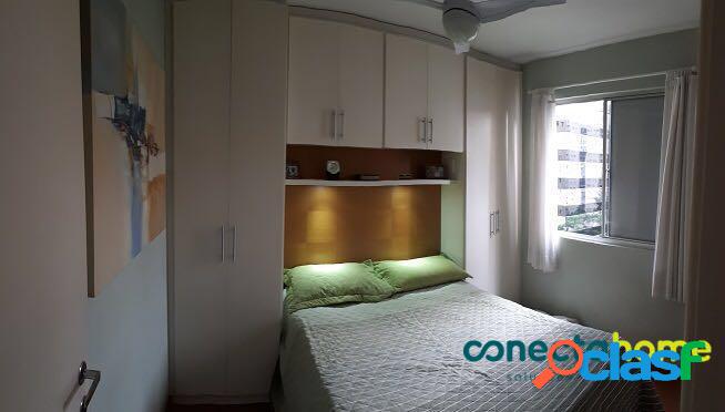Apartamento mobiliado de 75 m², 3 dormitórios, 1 vaga na
