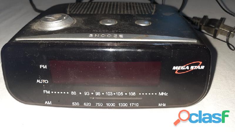Rádio relógio despertador mega star frc 450 bivolt