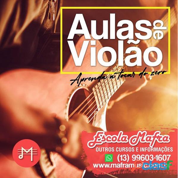 Aulas de violão do zero Escola Mafra