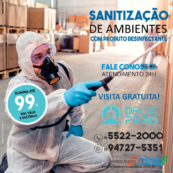 Sanitização de Ambientes em São Paulo