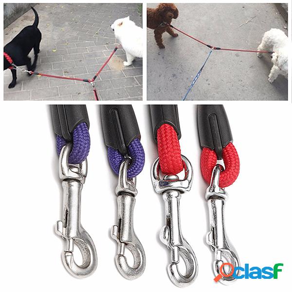 48cm Dog Leilões Nylon Leading Com 2 Fivelas Pet Coupler