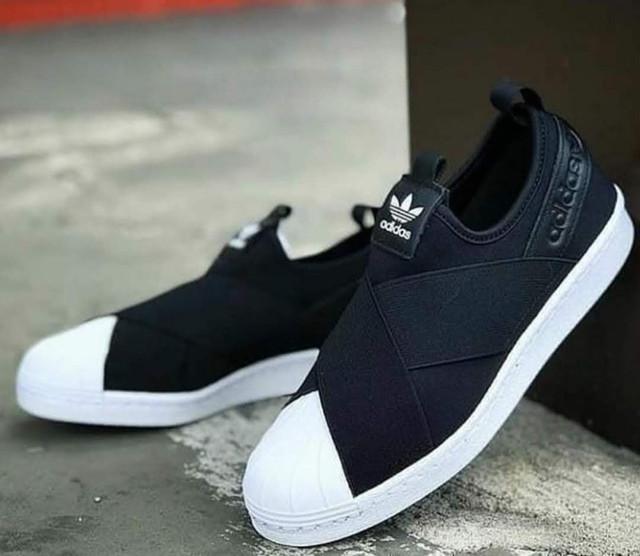 Adidas SLIP-ON Black white (PROMOÇÃO)