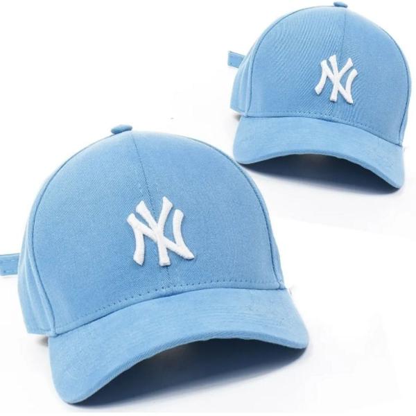 Boné Aba Curva New York Yankees Snapback Fitão Azul