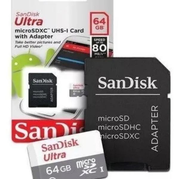 Cartão de memória Sandisk 64 Gb