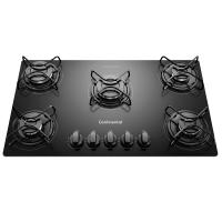 Cooktop 5 Bocas a Gás de Vidro Temperado Preto (KC5GP)