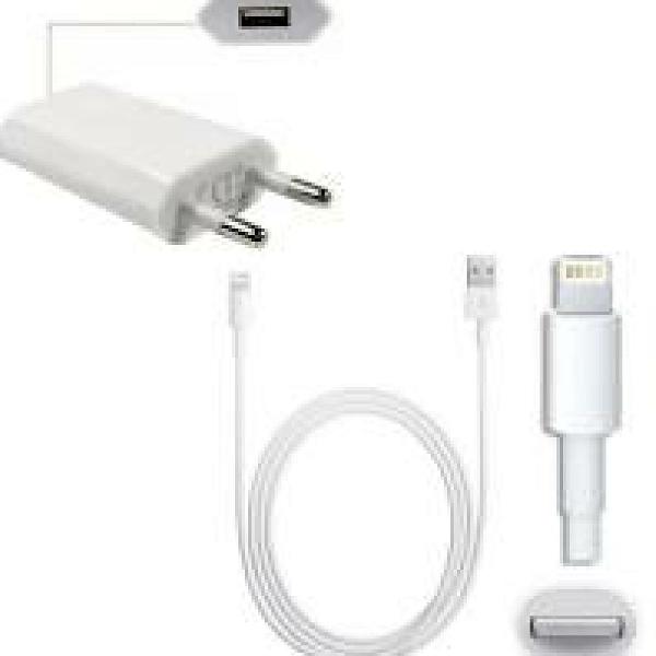 Kit Premium para iPhone 7 e 8 cabo USB 1 metro e fonte