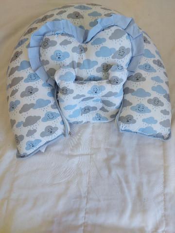 Kit almofadas de amamentação, apoio e travesseiro