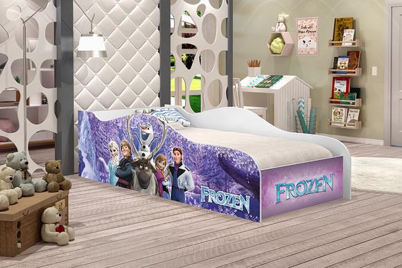PROMOÇÃO: Cama Infantil Frozen - Elsa e Amigos