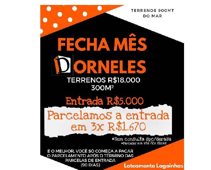 PROMOÇÃO IMPERDÍVEL. TERRENOS NA PRAIA