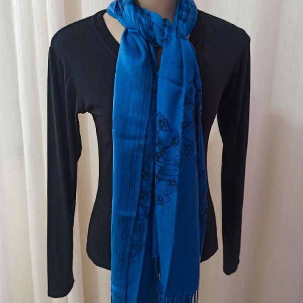 Pashmina/Echarpe azul