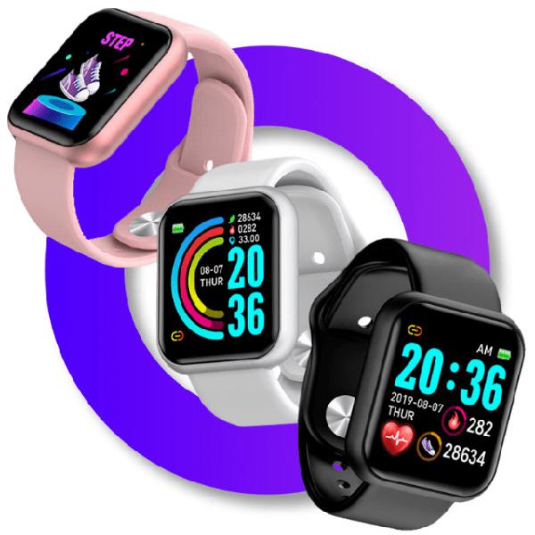 Relógio Smartwatch D20 Batimento Cardíaco Monitor Saúde