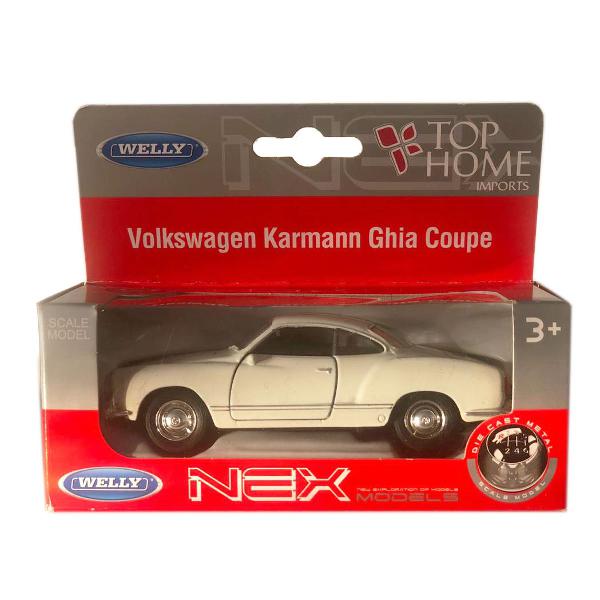 carrinho miniatura volkswagen karmann ghia coupe welly