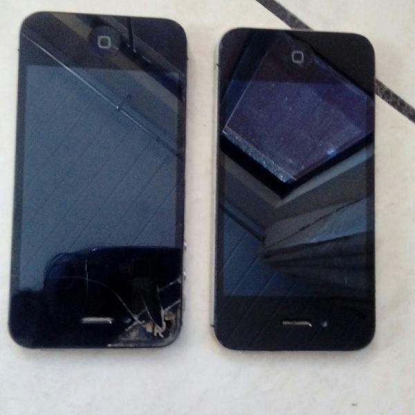 iPhone 4 tela quebrada mas tem outra pra trocar