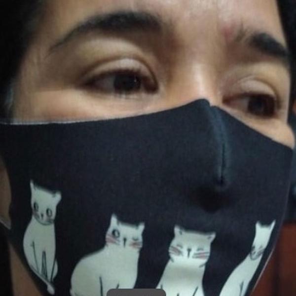 kit máscaras proteção gatinhos