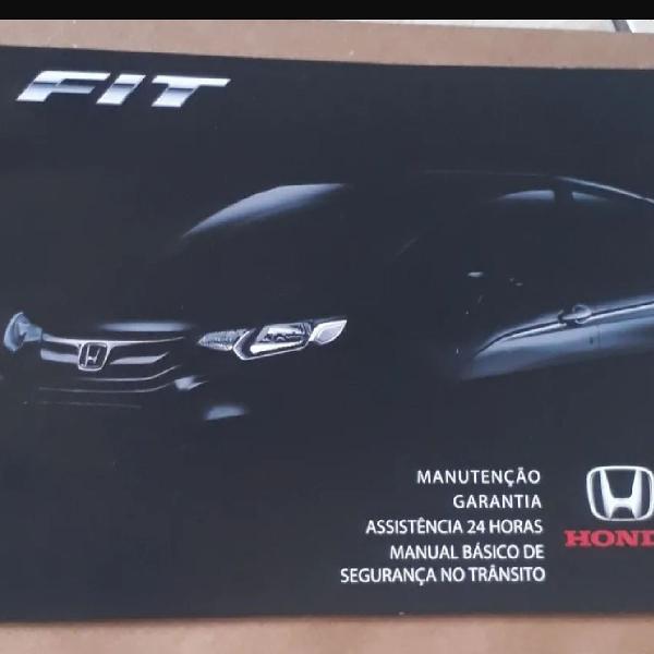 manual de revisão e garantia Honda Fit 2015 2016