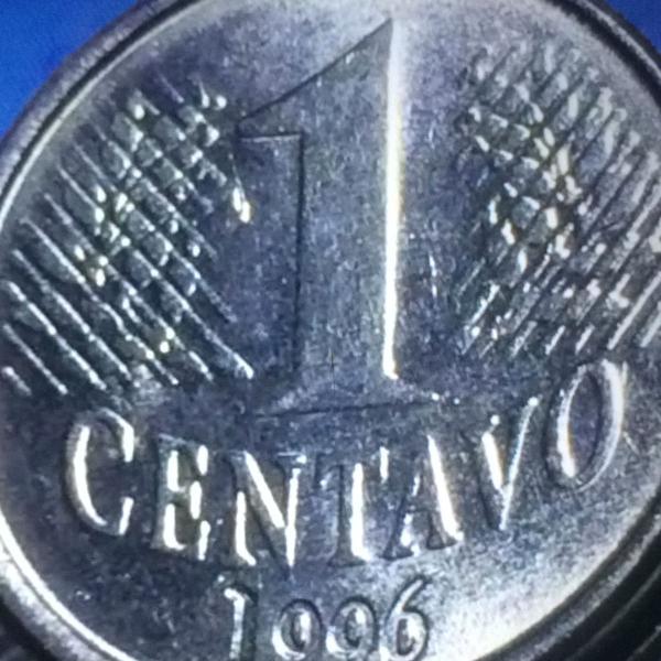 moedas de 1 centavo 1996 antigas raras valor unitário ou