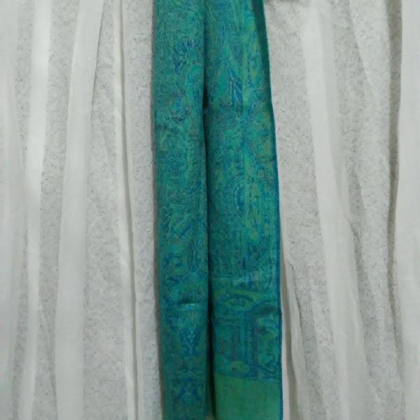 pashmina verde-azul