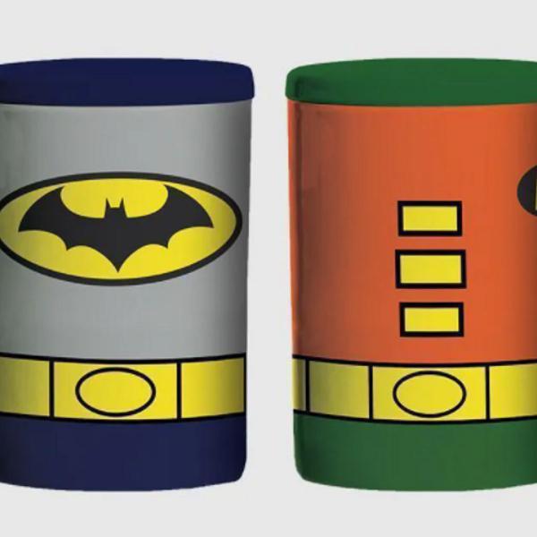 2 Potes de Cerâmica Batman e Robin