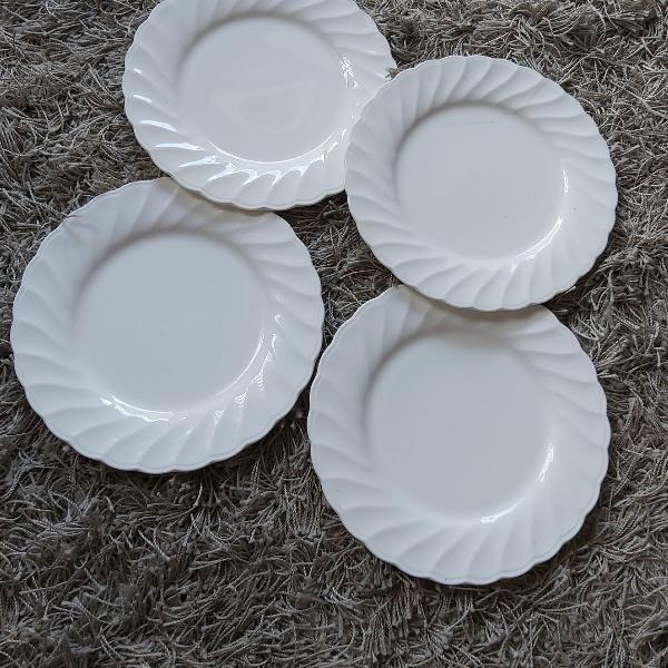 4 pratos vasp porcelana
