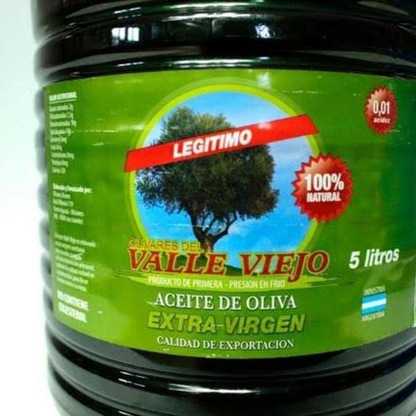 AZEITE ARGENTINO EXTRA VIRGEM VALLE VIEJO - 5 LITROS