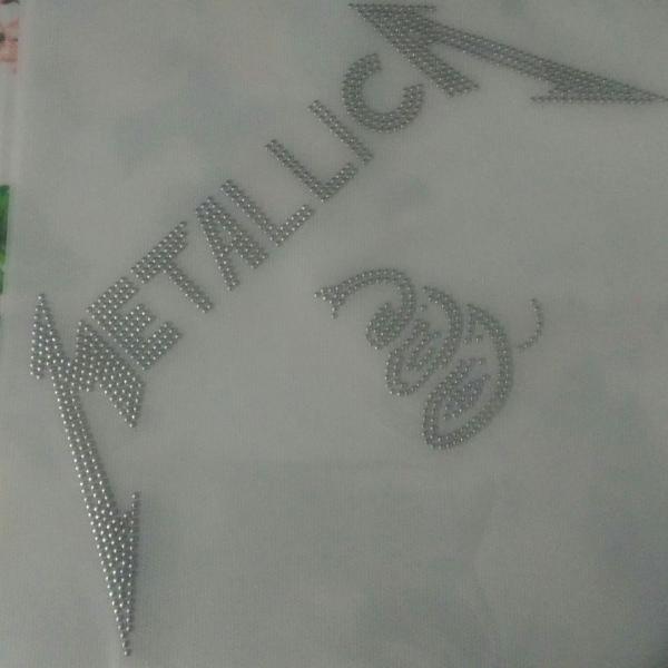 Aplique em Strass para roupas Metallica