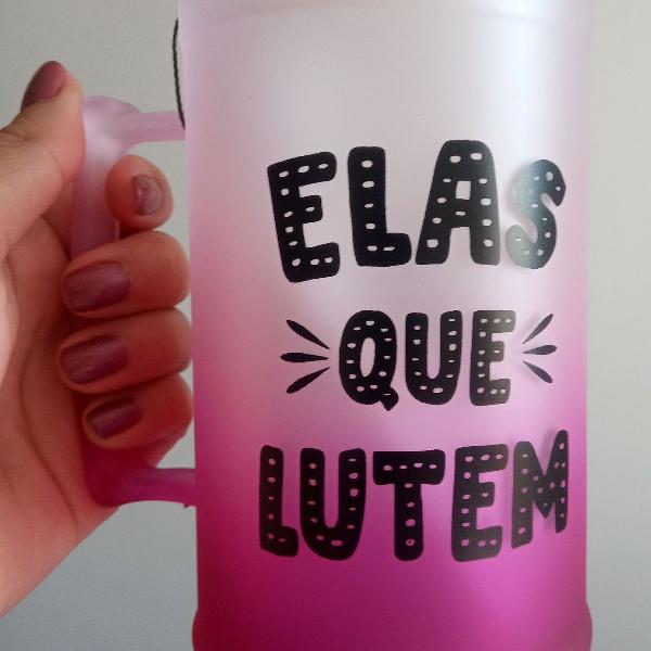 Caneca "Elas que lutem" degrade