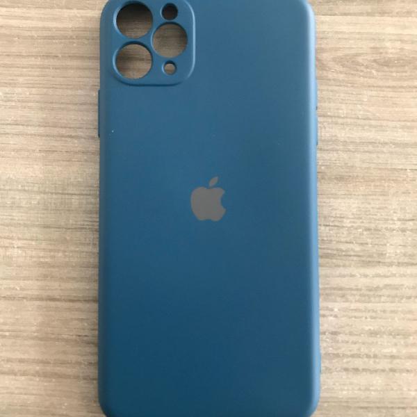 Capa capinha Iphone 11 PRO MAX apple silicone aveludada com