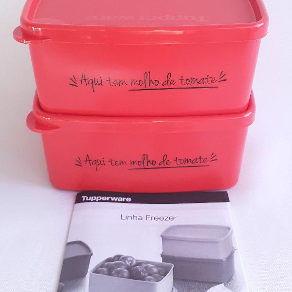 Kit 2 peças para molhos Tupperware 400ml, novos!