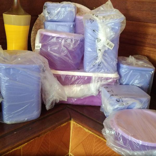 Kit Refriline roxo tupperware. Bea completo.