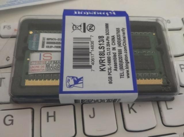 Memória DDR3 notebook 8gb nova, passo cartão