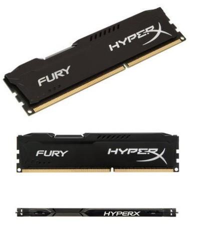 Memória HyperX Fury, 8GB, 1600MHz, DDR3, CL10, Preto -