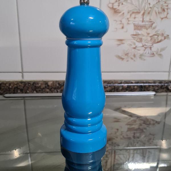 Moedor de pimenta cerâmica azul