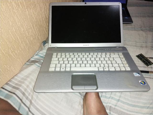 Notebook Sony com defeito